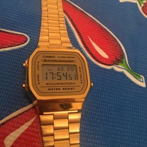 Vintage Casio Gold Watch